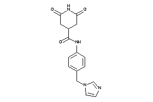 N-[4-(imidazol-1-ylmethyl)phenyl]-2,6-diketo-isonipecotamide