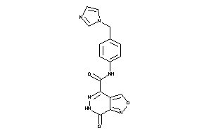 N-[4-(imidazol-1-ylmethyl)phenyl]-7-keto-6H-isoxazolo[3,4-d]pyridazine-4-carboxamide