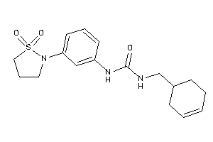 1-(cyclohex-3-en-1-ylmethyl)-3-[3-(1,1-diketo-1,2-thiazolidin-2-yl)phenyl]urea