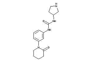 1-[3-(2-ketopiperidino)phenyl]-3-pyrrolidin-3-yl-urea