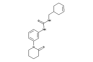 1-(cyclohex-3-en-1-ylmethyl)-3-[3-(2-ketopiperidino)phenyl]urea