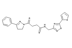 N-[[5-(2-furyl)-1,2,4-oxadiazol-3-yl]methyl]-4-keto-4-(3-phenyl-2-pyrazolin-1-yl)butyramide