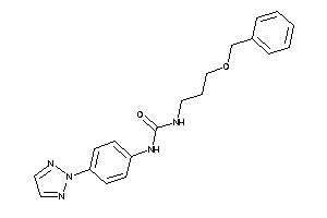 1-(3-benzoxypropyl)-3-[4-(triazol-2-yl)phenyl]urea