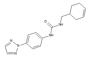 1-(cyclohex-3-en-1-ylmethyl)-3-[4-(triazol-2-yl)phenyl]urea