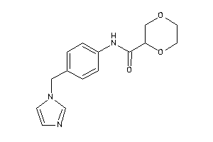 N-[4-(imidazol-1-ylmethyl)phenyl]-1,4-dioxane-2-carboxamide