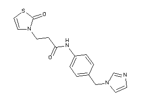 N-[4-(imidazol-1-ylmethyl)phenyl]-3-(2-keto-4-thiazolin-3-yl)propionamide