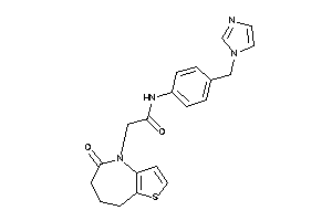 N-[4-(imidazol-1-ylmethyl)phenyl]-2-(5-keto-7,8-dihydro-6H-thieno[3,2-b]azepin-4-yl)acetamide