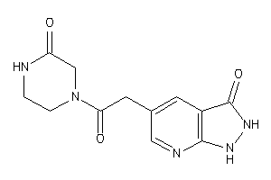 5-[2-keto-2-(3-ketopiperazino)ethyl]-1,2-dihydropyrazolo[3,4-b]pyridin-3-one