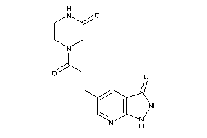 5-[3-keto-3-(3-ketopiperazino)propyl]-1,2-dihydropyrazolo[3,4-b]pyridin-3-one