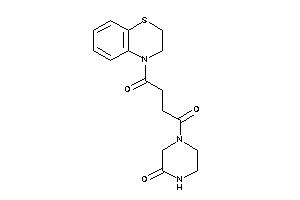 1-(2,3-dihydro-1,4-benzothiazin-4-yl)-4-(3-ketopiperazino)butane-1,4-dione