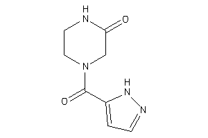 4-(1H-pyrazole-5-carbonyl)piperazin-2-one