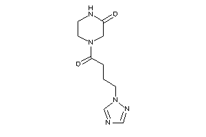 4-[4-(1,2,4-triazol-1-yl)butanoyl]piperazin-2-one