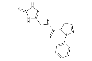 2-phenyl-N-[(5-thioxo-1,4-dihydro-1,2,4-triazol-3-yl)methyl]-2-pyrazoline-3-carboxamide