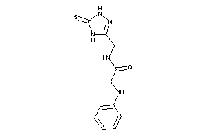 2-anilino-N-[(5-thioxo-1,4-dihydro-1,2,4-triazol-3-yl)methyl]acetamide