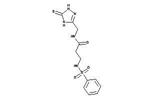 3-(benzenesulfonamido)-N-[(5-thioxo-1,4-dihydro-1,2,4-triazol-3-yl)methyl]propionamide