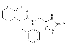 2-(2-keto-1,3-oxazinan-3-yl)-3-phenyl-N-[(5-thioxo-1,4-dihydro-1,2,4-triazol-3-yl)methyl]propionamide