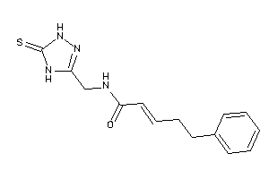 5-phenyl-N-[(5-thioxo-1,4-dihydro-1,2,4-triazol-3-yl)methyl]pent-2-enamide