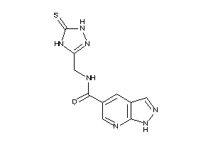 Image of N-[(5-thioxo-1,4-dihydro-1,2,4-triazol-3-yl)methyl]-1H-pyrazolo[3,4-b]pyridine-5-carboxamide