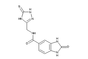 2-keto-N-[(5-thioxo-1,4-dihydro-1,2,4-triazol-3-yl)methyl]-1,3-dihydrobenzimidazole-5-carboxamide