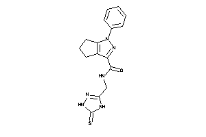 1-phenyl-N-[(5-thioxo-1,4-dihydro-1,2,4-triazol-3-yl)methyl]-5,6-dihydro-4H-cyclopenta[c]pyrazole-3-carboxamide