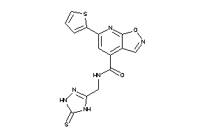 6-(2-thienyl)-N-[(5-thioxo-1,4-dihydro-1,2,4-triazol-3-yl)methyl]isoxazolo[5,4-b]pyridine-4-carboxamide