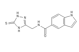 N-[(5-thioxo-1,4-dihydro-1,2,4-triazol-3-yl)methyl]-1H-indole-5-carboxamide