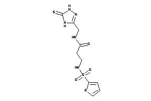 Image of 3-(2-thienylsulfonylamino)-N-[(5-thioxo-1,4-dihydro-1,2,4-triazol-3-yl)methyl]propionamide