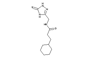 3-cyclohexyl-N-[(5-thioxo-1,4-dihydro-1,2,4-triazol-3-yl)methyl]propionamide