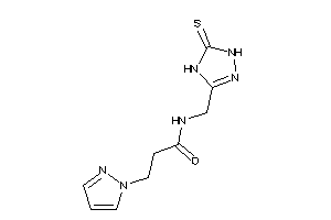 3-pyrazol-1-yl-N-[(5-thioxo-1,4-dihydro-1,2,4-triazol-3-yl)methyl]propionamide