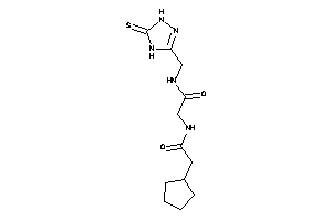 2-[(2-cyclopentylacetyl)amino]-N-[(5-thioxo-1,4-dihydro-1,2,4-triazol-3-yl)methyl]acetamide