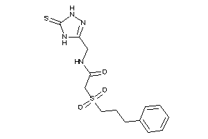 2-(3-phenylpropylsulfonyl)-N-[(5-thioxo-1,4-dihydro-1,2,4-triazol-3-yl)methyl]acetamide