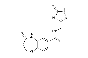 4-keto-N-[(5-thioxo-1,4-dihydro-1,2,4-triazol-3-yl)methyl]-3,5-dihydro-2H-1,5-benzothiazepine-7-carboxamide