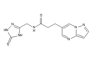 3-pyrazolo[1,5-a]pyrimidin-6-yl-N-[(5-thioxo-1,4-dihydro-1,2,4-triazol-3-yl)methyl]propionamide