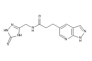 3-(1H-pyrazolo[3,4-b]pyridin-5-yl)-N-[(5-thioxo-1,4-dihydro-1,2,4-triazol-3-yl)methyl]propionamide