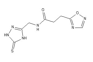 3-(1,2,4-oxadiazol-5-yl)-N-[(5-thioxo-1,4-dihydro-1,2,4-triazol-3-yl)methyl]propionamide