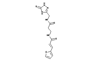 3-[[3-(2-furyl)acryloyl]amino]-N-[(5-thioxo-1,4-dihydro-1,2,4-triazol-3-yl)methyl]propionamide