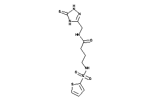 Image of 4-(2-thienylsulfonylamino)-N-[(5-thioxo-1,4-dihydro-1,2,4-triazol-3-yl)methyl]butyramide