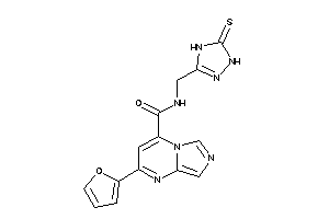 Image of 2-(2-furyl)-N-[(5-thioxo-1,4-dihydro-1,2,4-triazol-3-yl)methyl]imidazo[1,5-a]pyrimidine-4-carboxamide