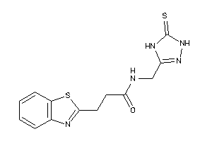 3-(1,3-benzothiazol-2-yl)-N-[(5-thioxo-1,4-dihydro-1,2,4-triazol-3-yl)methyl]propionamide