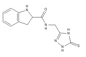 N-[(5-thioxo-1,4-dihydro-1,2,4-triazol-3-yl)methyl]indoline-2-carboxamide