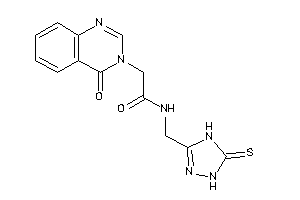 2-(4-ketoquinazolin-3-yl)-N-[(5-thioxo-1,4-dihydro-1,2,4-triazol-3-yl)methyl]acetamide