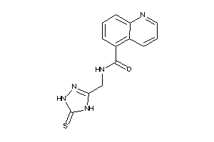 N-[(5-thioxo-1,4-dihydro-1,2,4-triazol-3-yl)methyl]quinoline-5-carboxamide