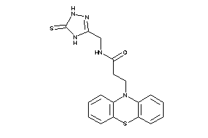 Image of 3-phenothiazin-10-yl-N-[(5-thioxo-1,4-dihydro-1,2,4-triazol-3-yl)methyl]propionamide