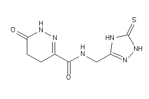 6-keto-N-[(5-thioxo-1,4-dihydro-1,2,4-triazol-3-yl)methyl]-4,5-dihydro-1H-pyridazine-3-carboxamide