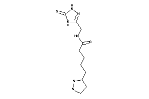 Image of 5-(dithiolan-3-yl)-N-[(5-thioxo-1,4-dihydro-1,2,4-triazol-3-yl)methyl]valeramide
