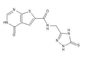 4-keto-N-[(5-thioxo-1,4-dihydro-1,2,4-triazol-3-yl)methyl]-3H-thieno[2,3-d]pyrimidine-6-carboxamide