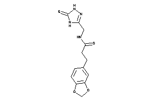 3-(1,3-benzodioxol-5-yl)-N-[(5-thioxo-1,4-dihydro-1,2,4-triazol-3-yl)methyl]propionamide