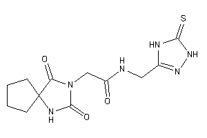 2-(2,4-diketo-1,3-diazaspiro[4.4]nonan-3-yl)-N-[(5-thioxo-1,4-dihydro-1,2,4-triazol-3-yl)methyl]acetamide