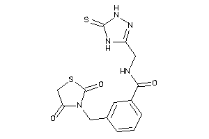 3-[(2,4-diketothiazolidin-3-yl)methyl]-N-[(5-thioxo-1,4-dihydro-1,2,4-triazol-3-yl)methyl]benzamide