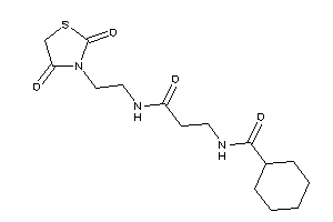 N-[3-[2-(2,4-diketothiazolidin-3-yl)ethylamino]-3-keto-propyl]cyclohexanecarboxamide
